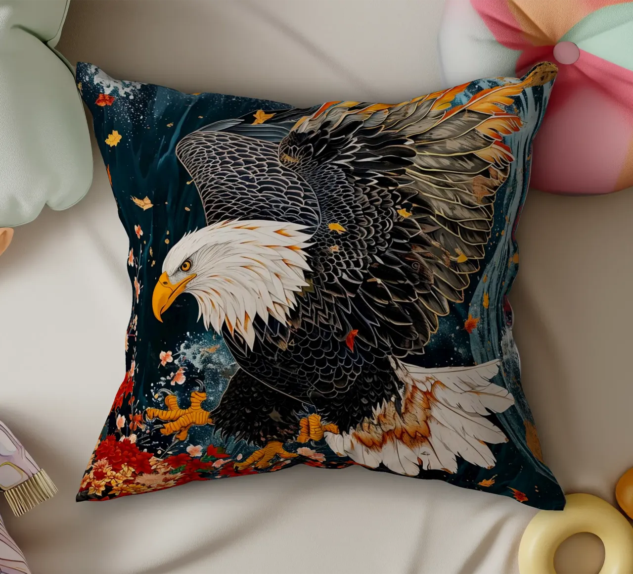 Eagle Abstract cuscino da Mateo