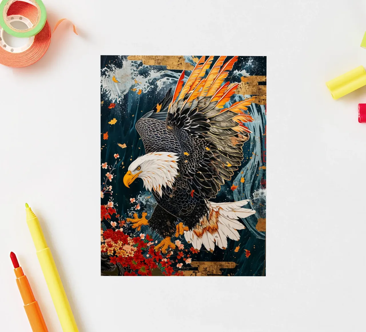 Eagle Abstract adesivo da Mateo