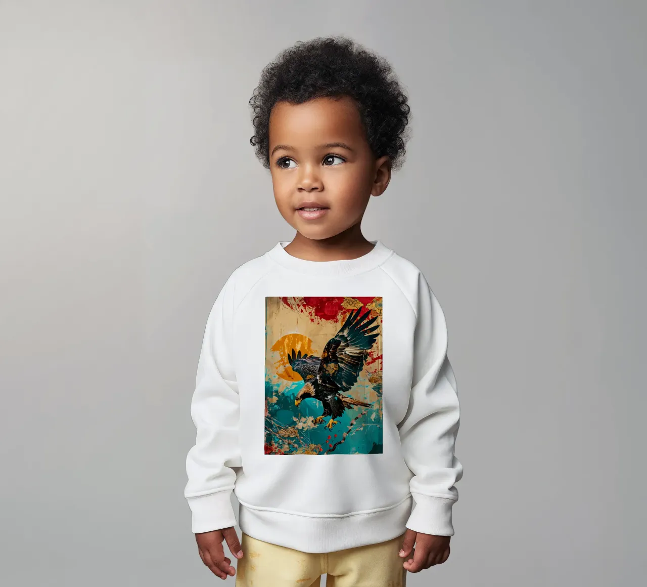 Eagle Abstract 2 felpa neonato da Mateo
