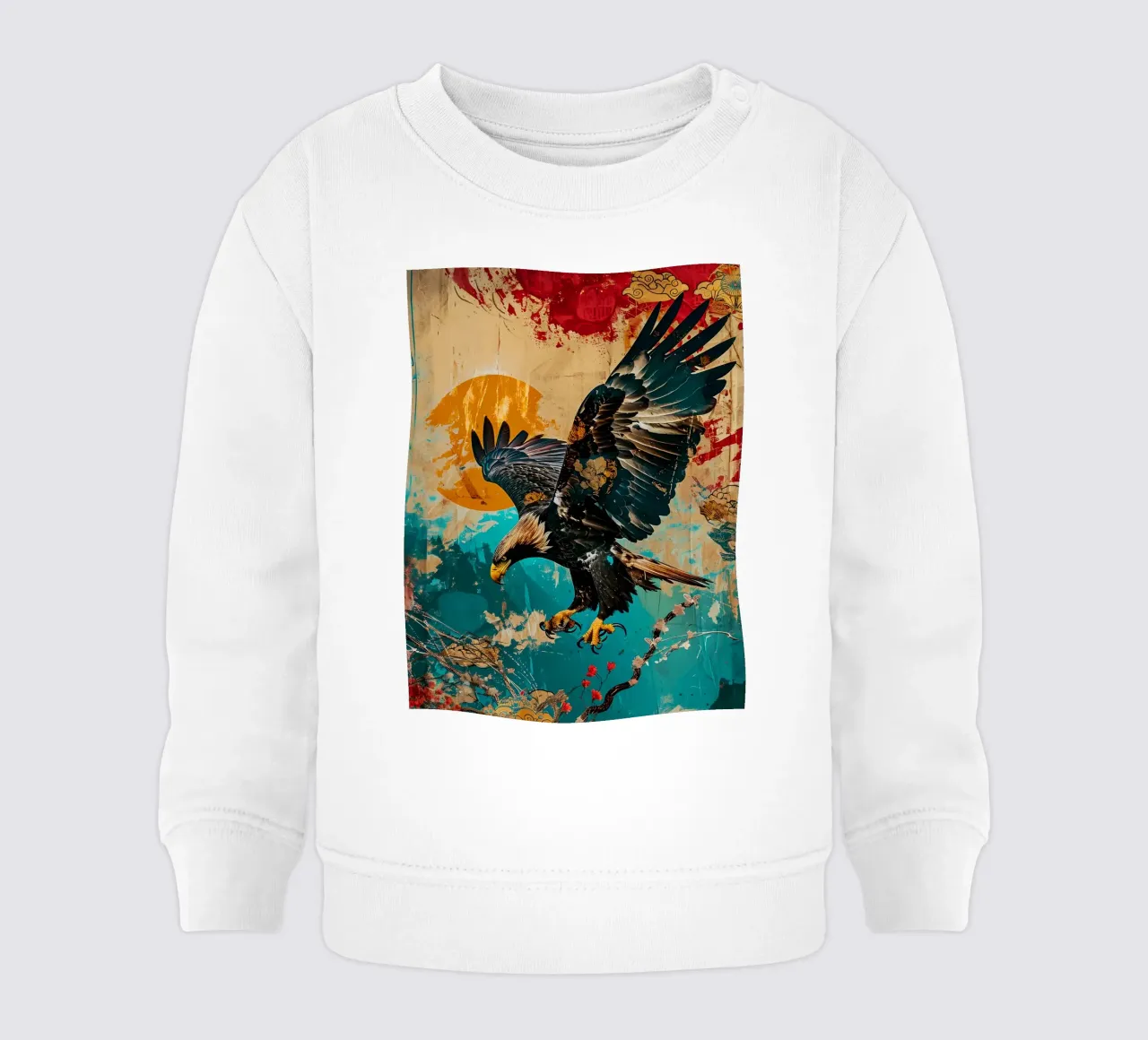 Eagle Abstract 2 felpa neonato da Mateo