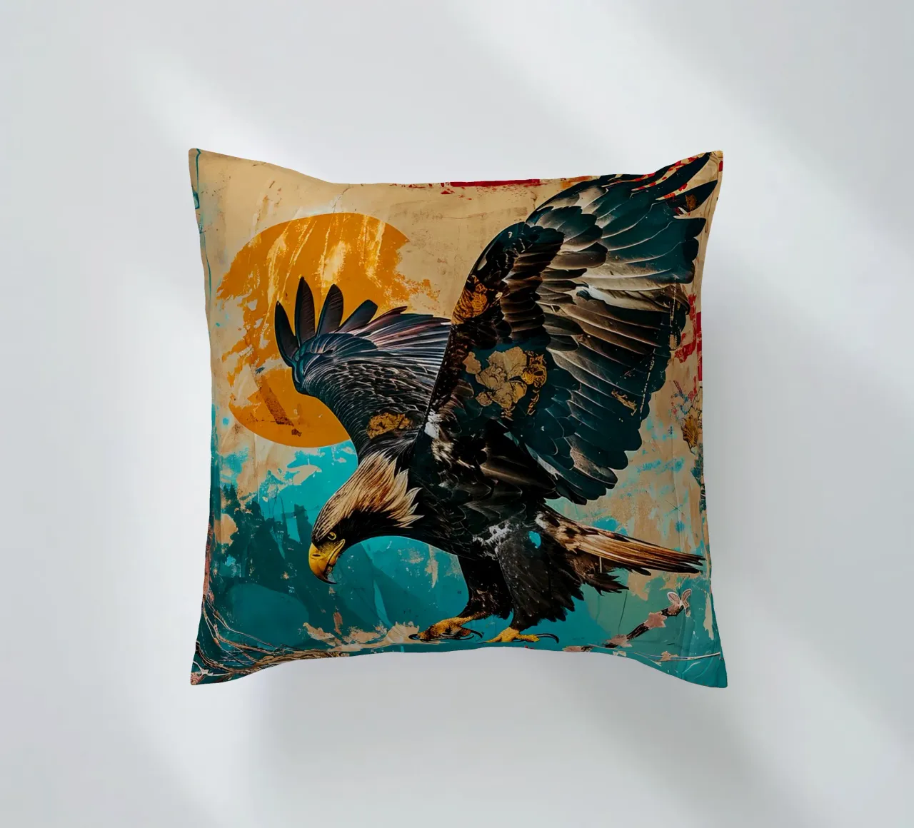 Eagle Abstract 2 cuscino da Mateo