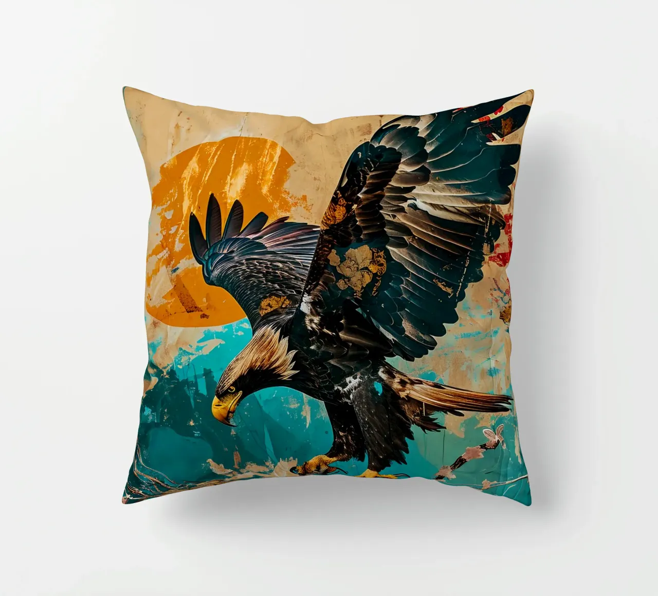 Eagle Abstract 2 cuscino da Mateo