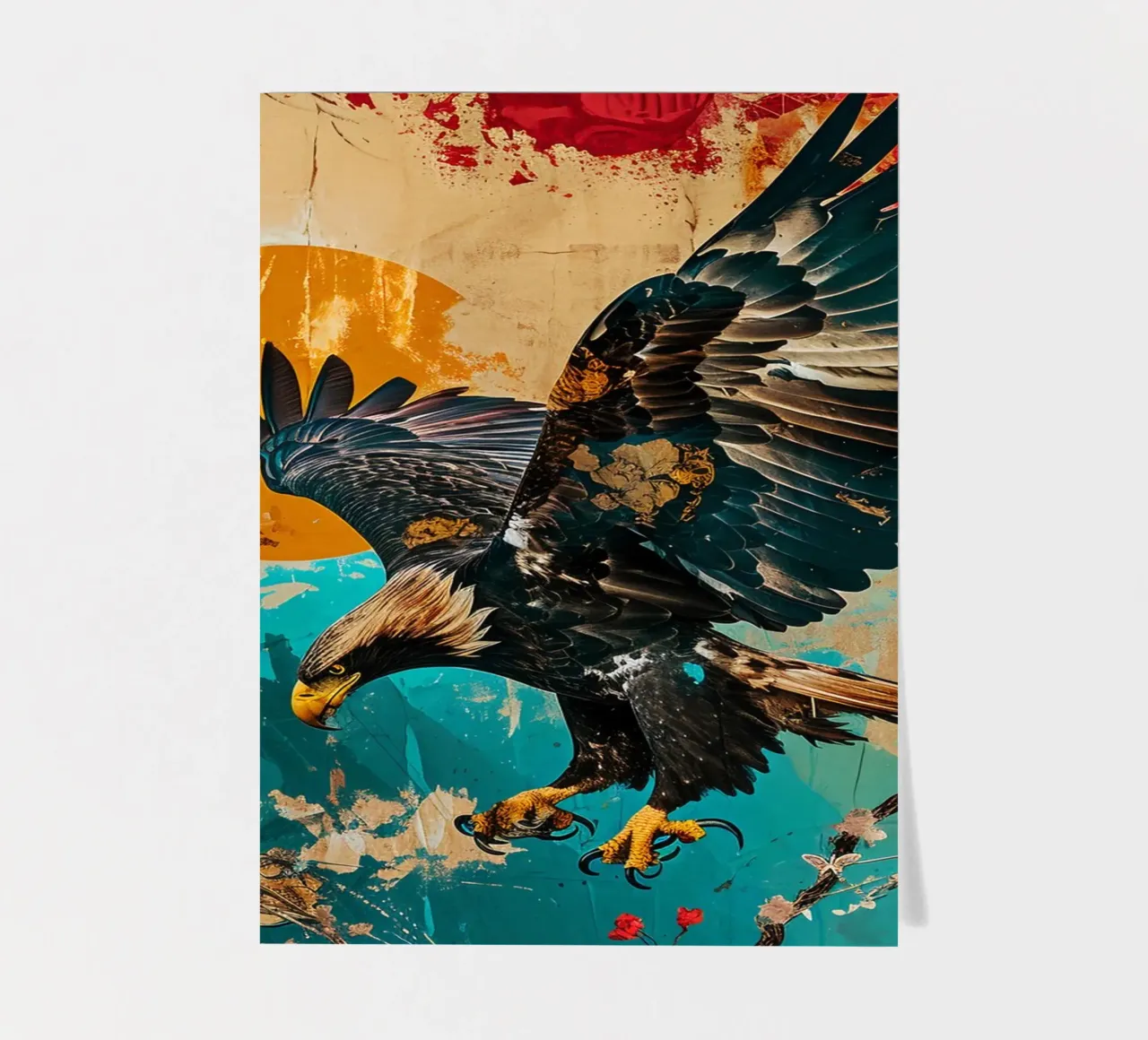 Eagle Abstract 2 foglio adesivo da Mateo