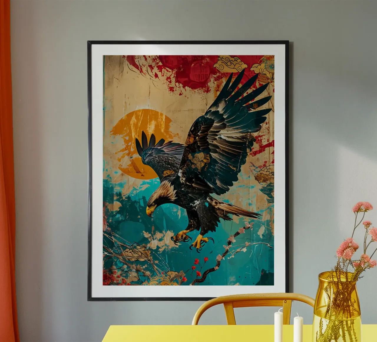 Eagle Abstract 2 carta hahnemühle da Mateo