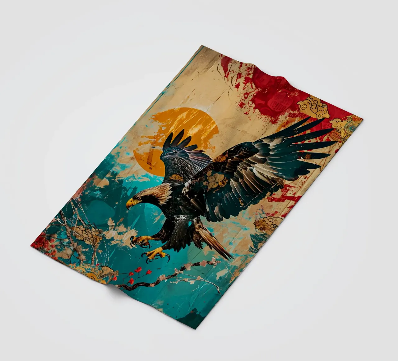 Eagle Abstract 2 coperta in pile da Mateo