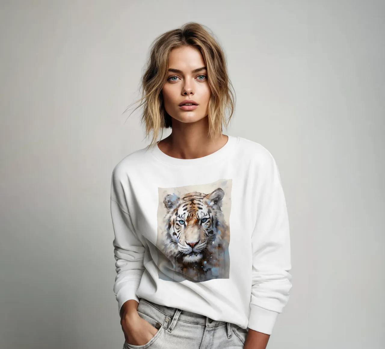 Tiger Abstract 2 felpa da Mateo
