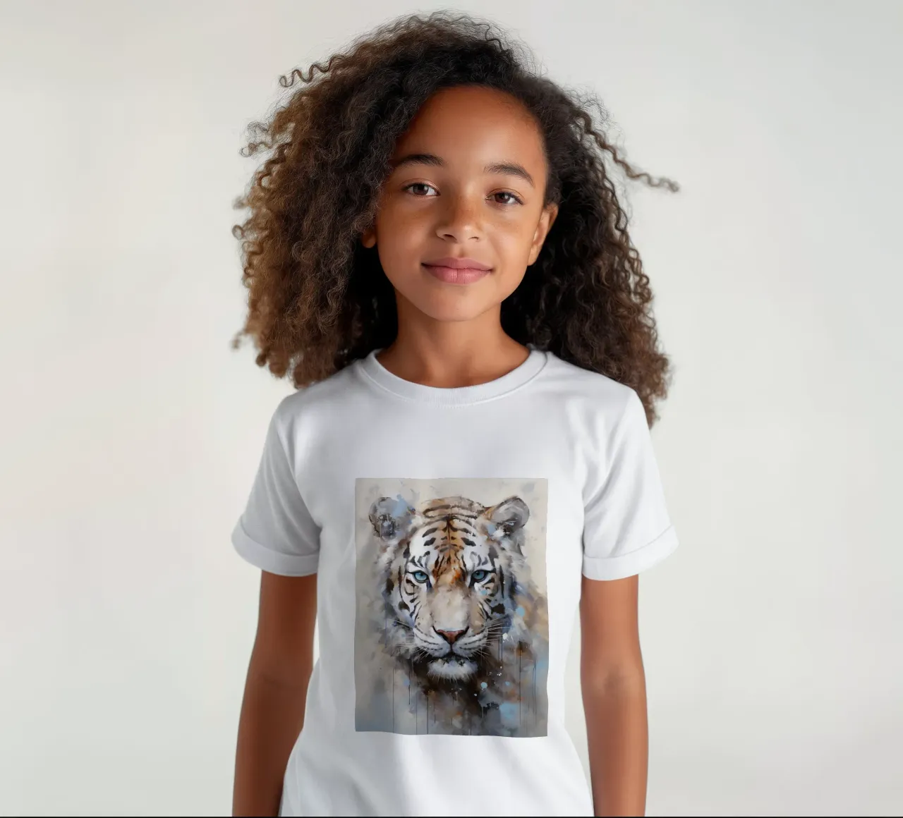 Tiger Abstract 2 t-shirt bambini da Mateo
