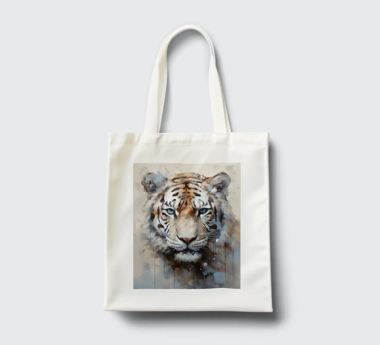 Tiger Abstract 2 borsa in juta da Mateo
