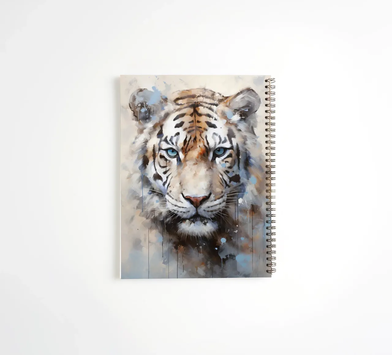 Tiger Abstract 2 spiral notebook by Mateo