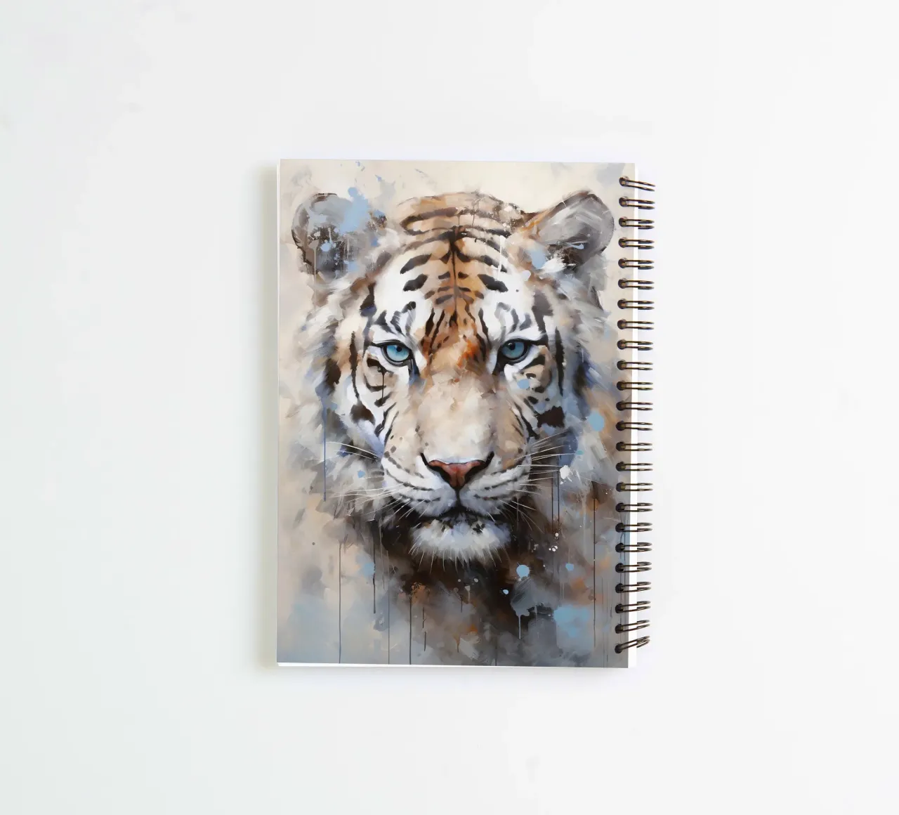 Tiger Abstract 2 spiral notebook by Mateo