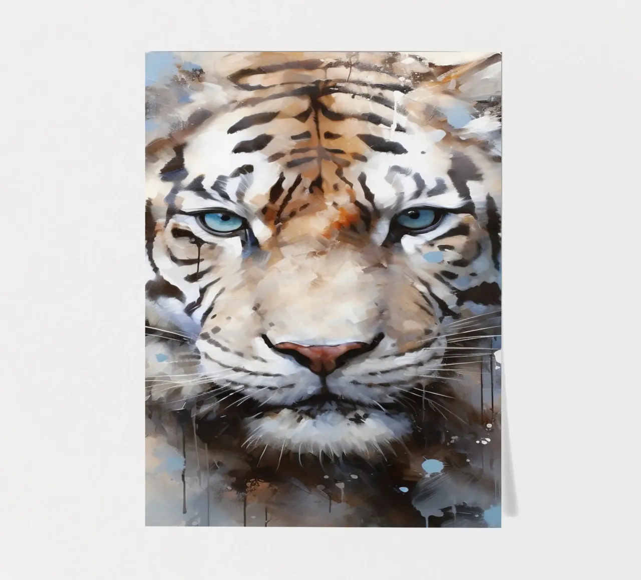 Tiger Abstract 2 foglio adesivo da Mateo