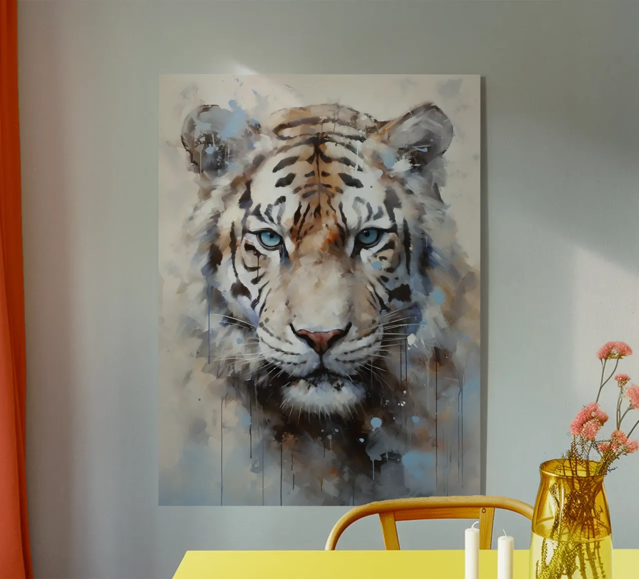 Tiger Abstract 2 plexiglass da Mateo