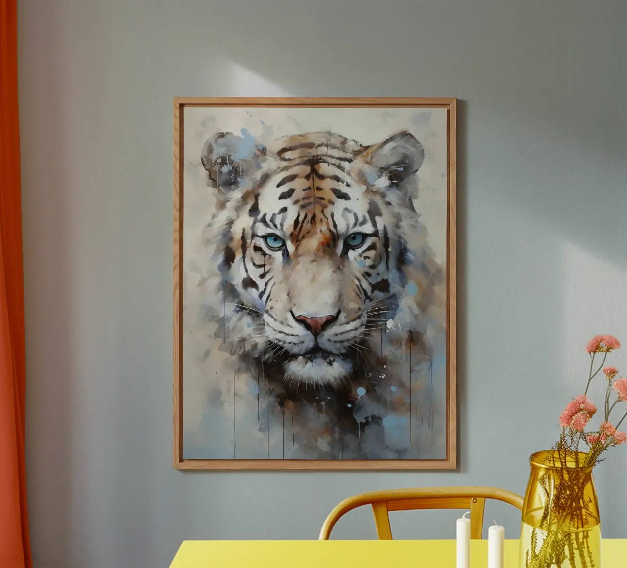 Tiger Abstract 2 alluminio dibond da Mateo
