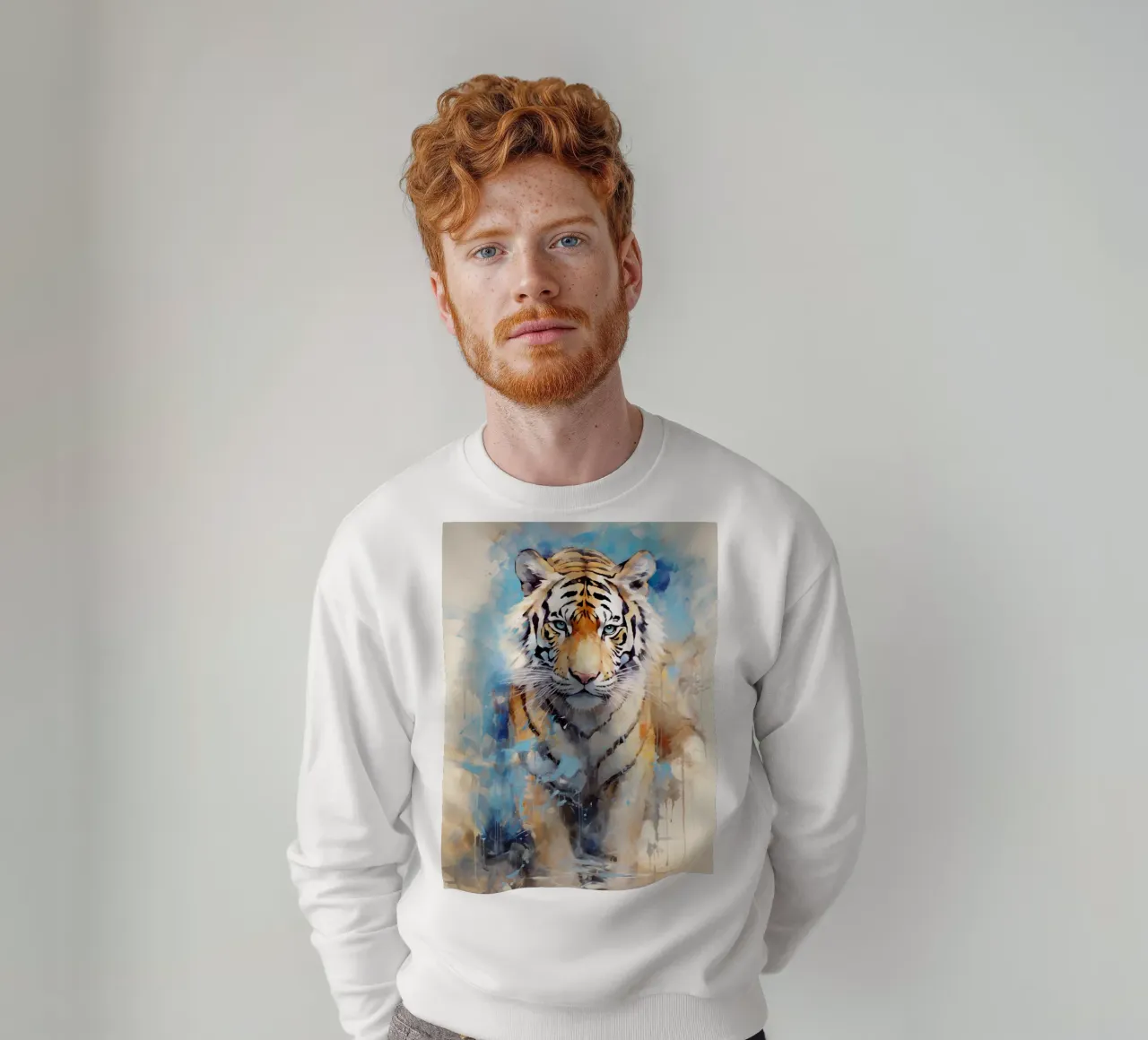 Tiger Abstract 3 felpa da Mateo