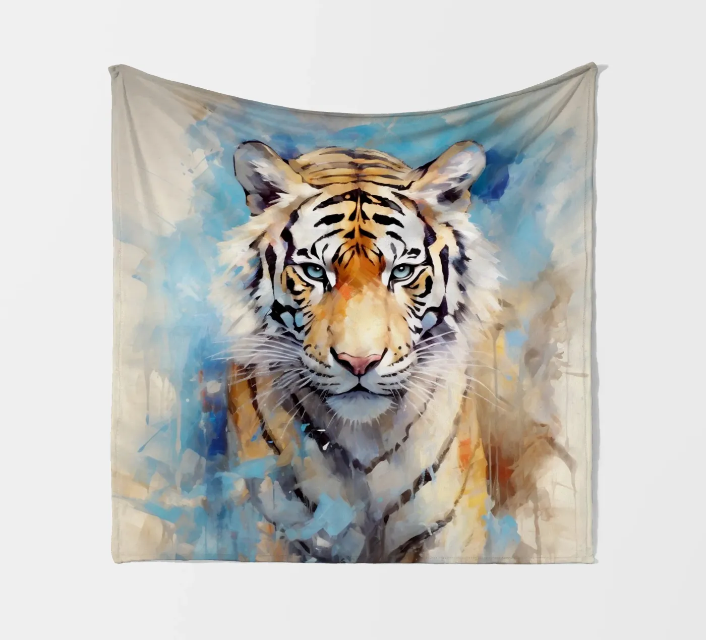 Tiger Abstract 3 Fleecedecke von Mateo