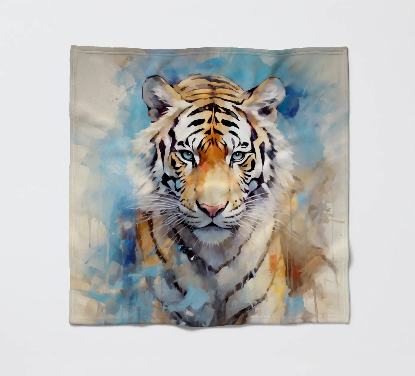 Tiger Abstract 3 Fleecedecke von Mateo