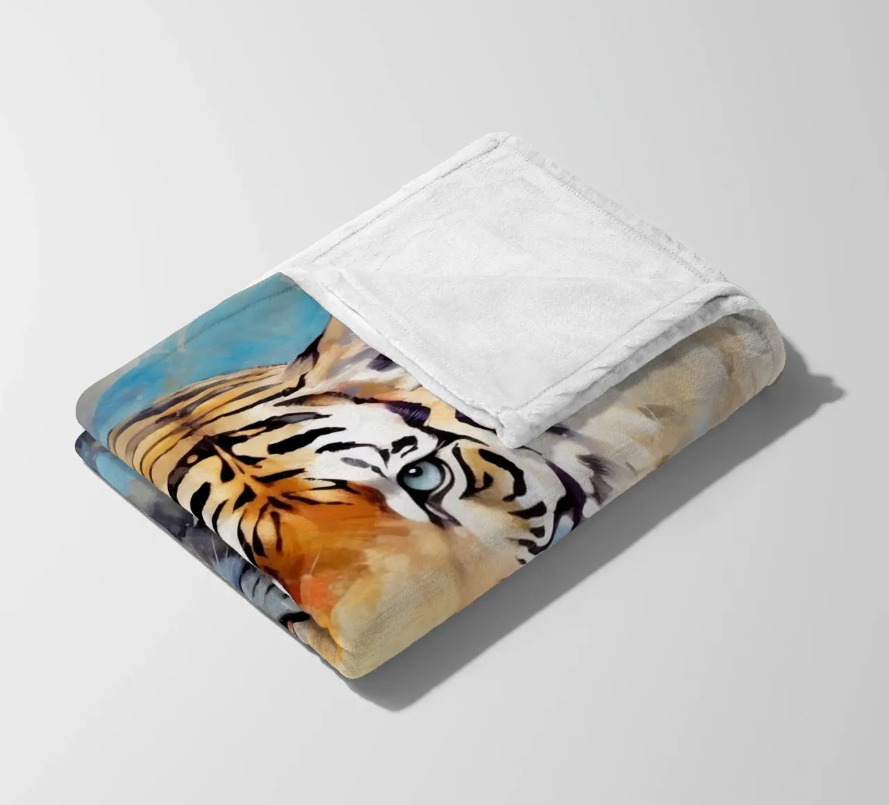 Tiger Abstract 3 coperta in pile da Mateo