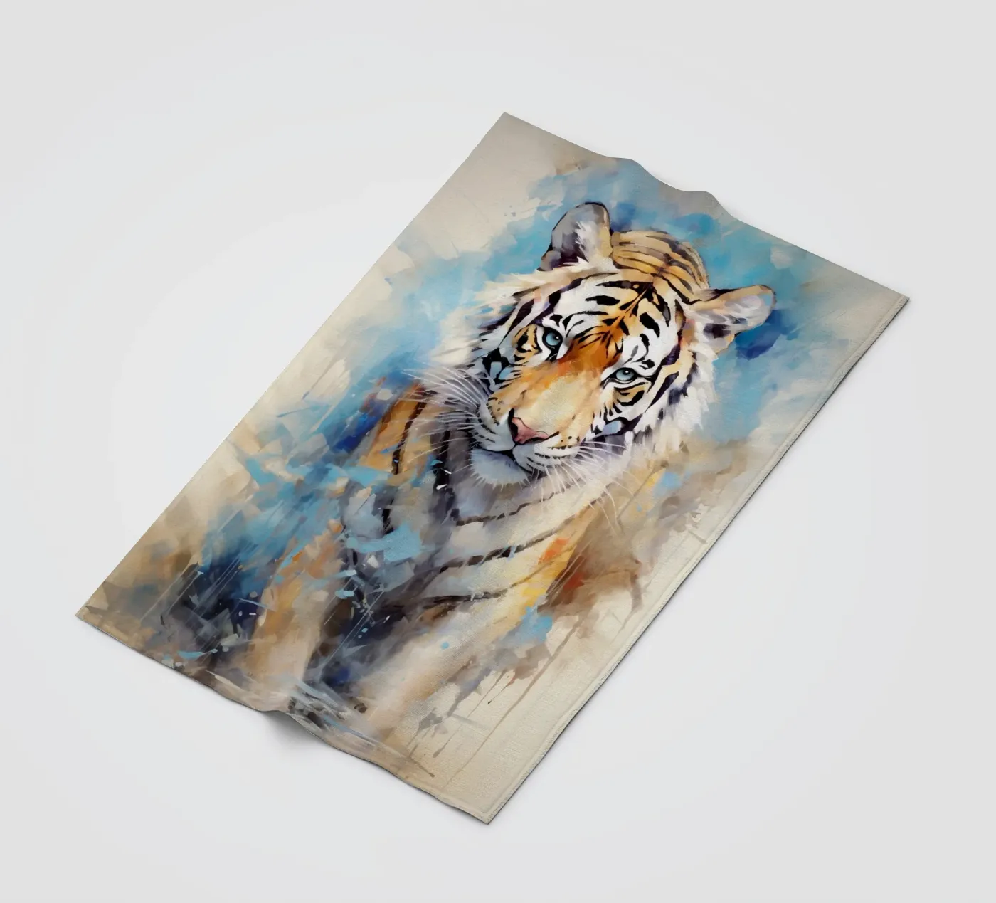 Tiger Abstract 3 Fleecedecke von Mateo