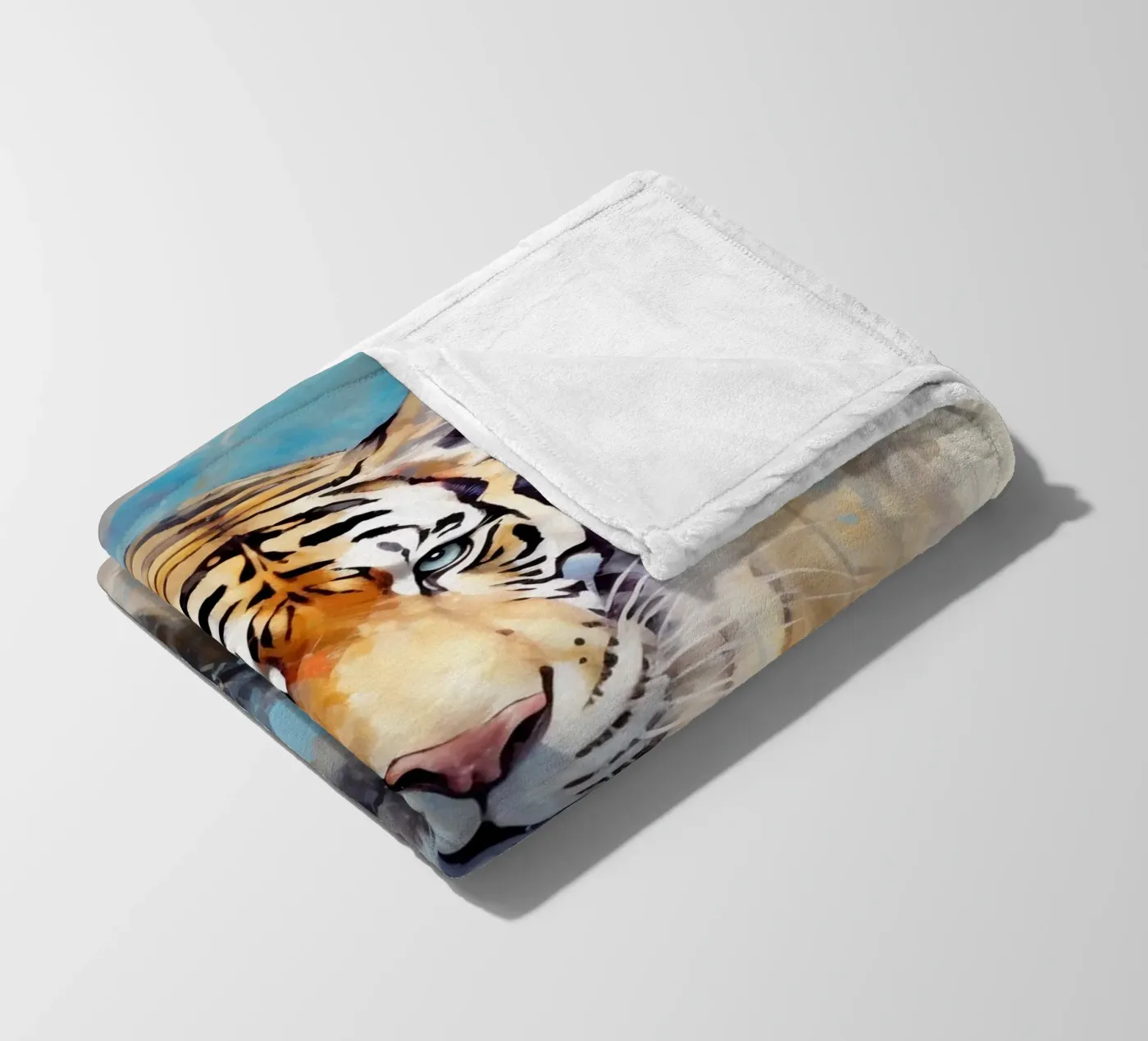 Tiger Abstract 3 Fleecedecke von Mateo