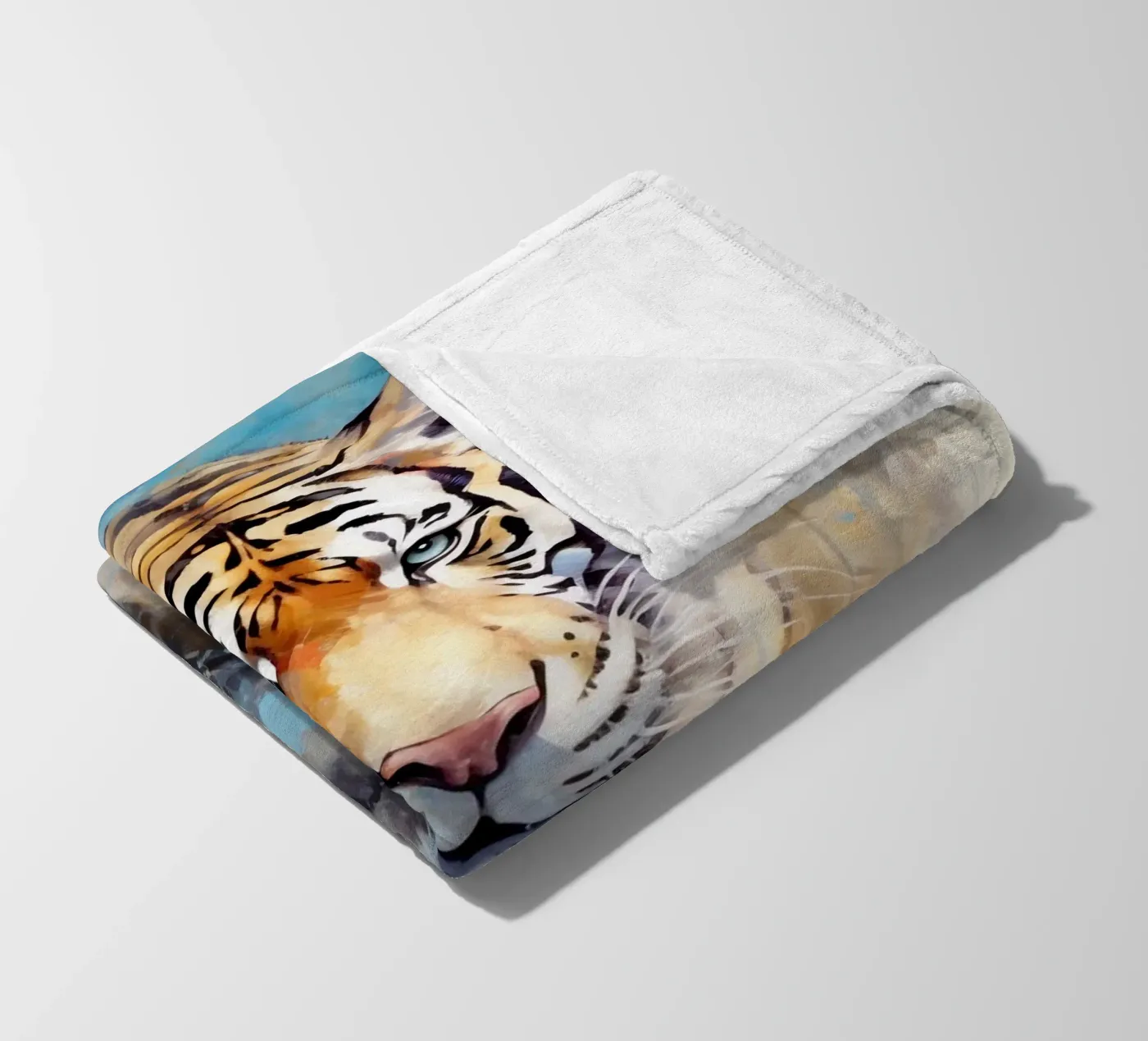 Tiger Abstract 3 Fleecedecke von Mateo