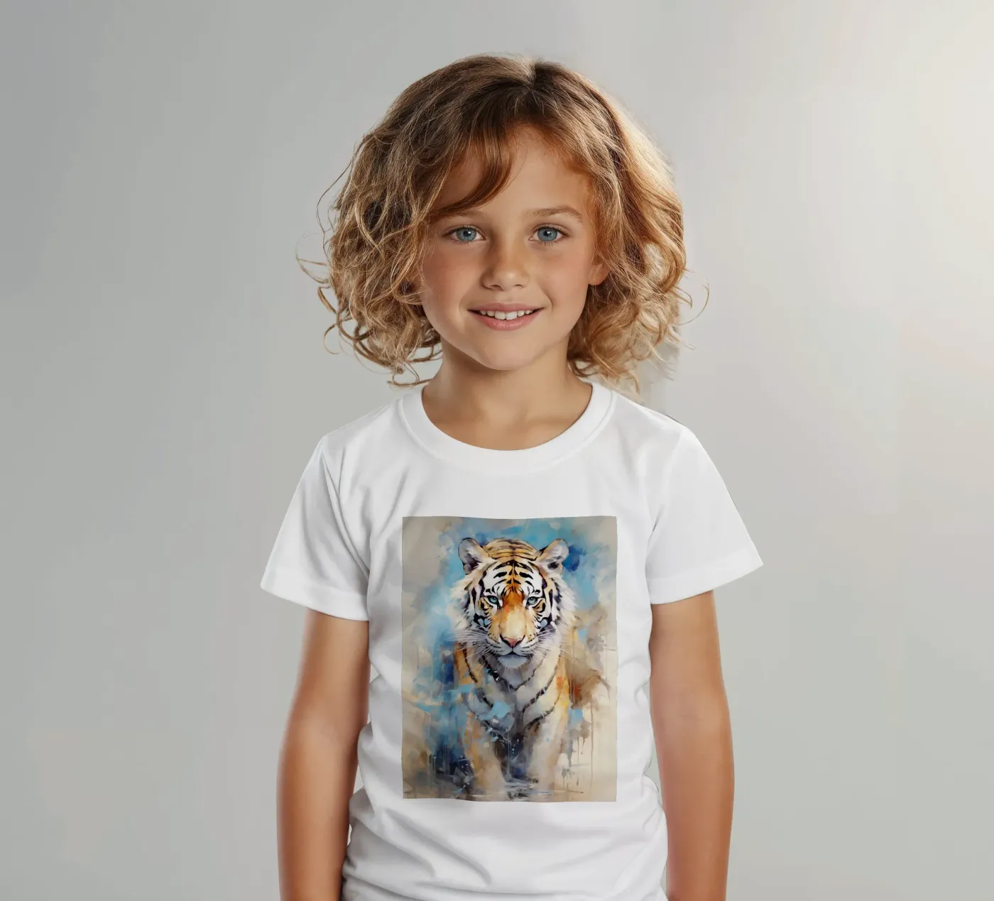 Tiger Abstract 3 t-shirt bambini da Mateo