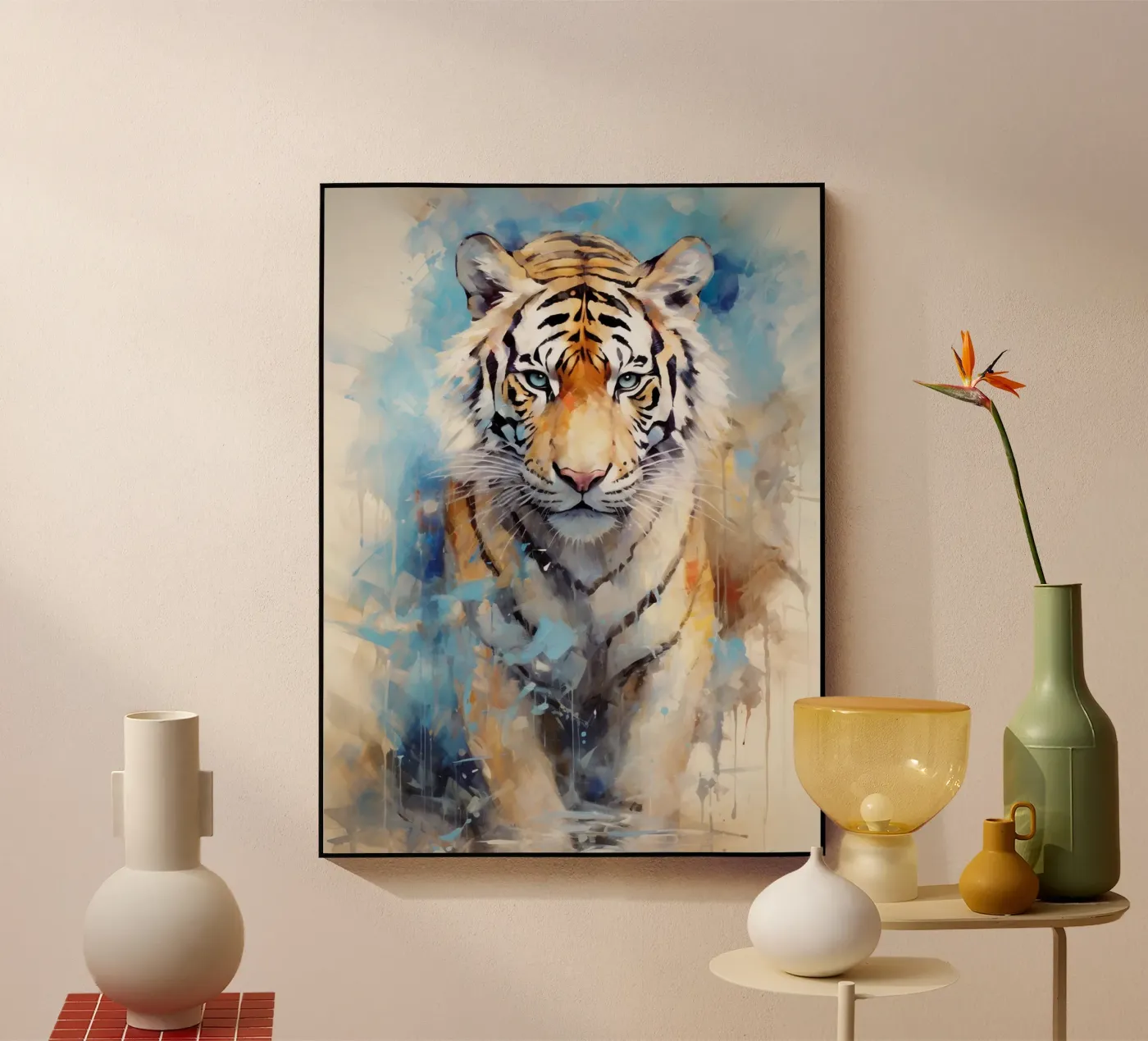 Tiger Abstract 3 Acryl-Glas von Mateo