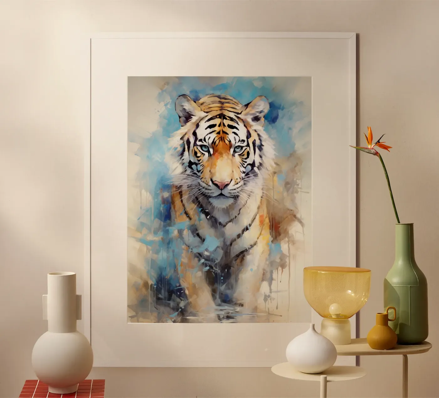 Tiger Abstract 3 poster van Mateo