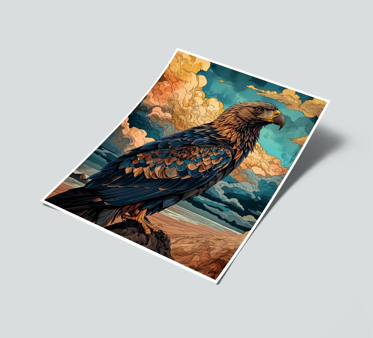 Eagle Modern sticker sheet by Mateo