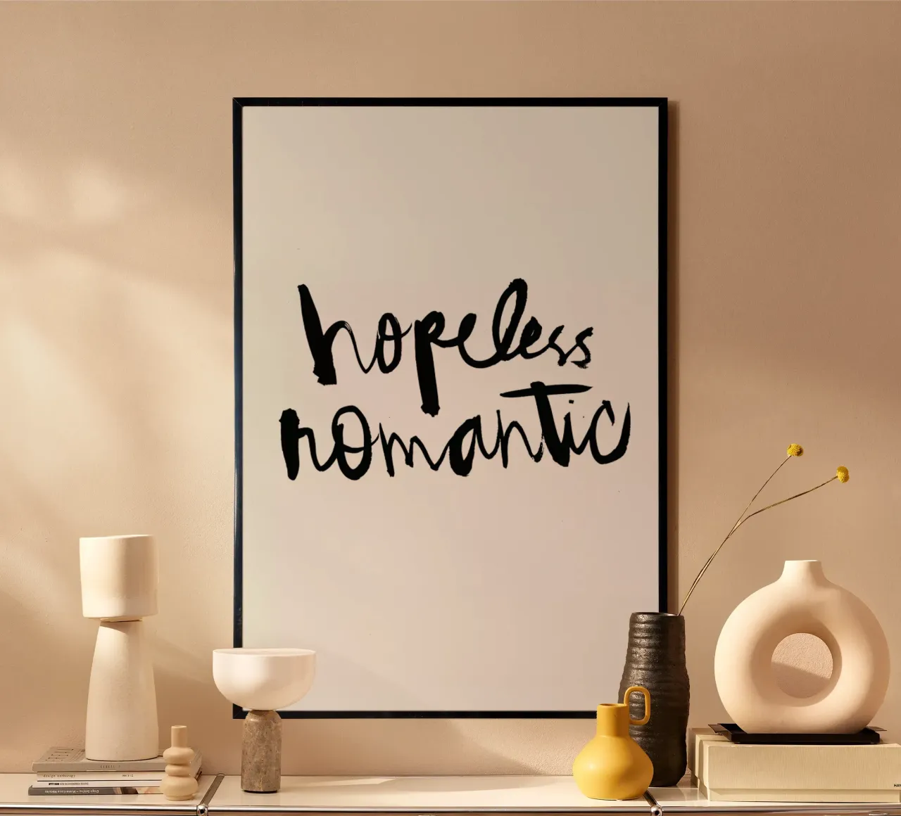 Hopeless Romantic poster con telaio in plastica da Dead Language