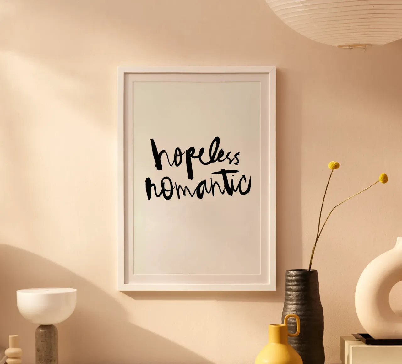 Hopeless Romantic poster con telaio in plastica da Dead Language