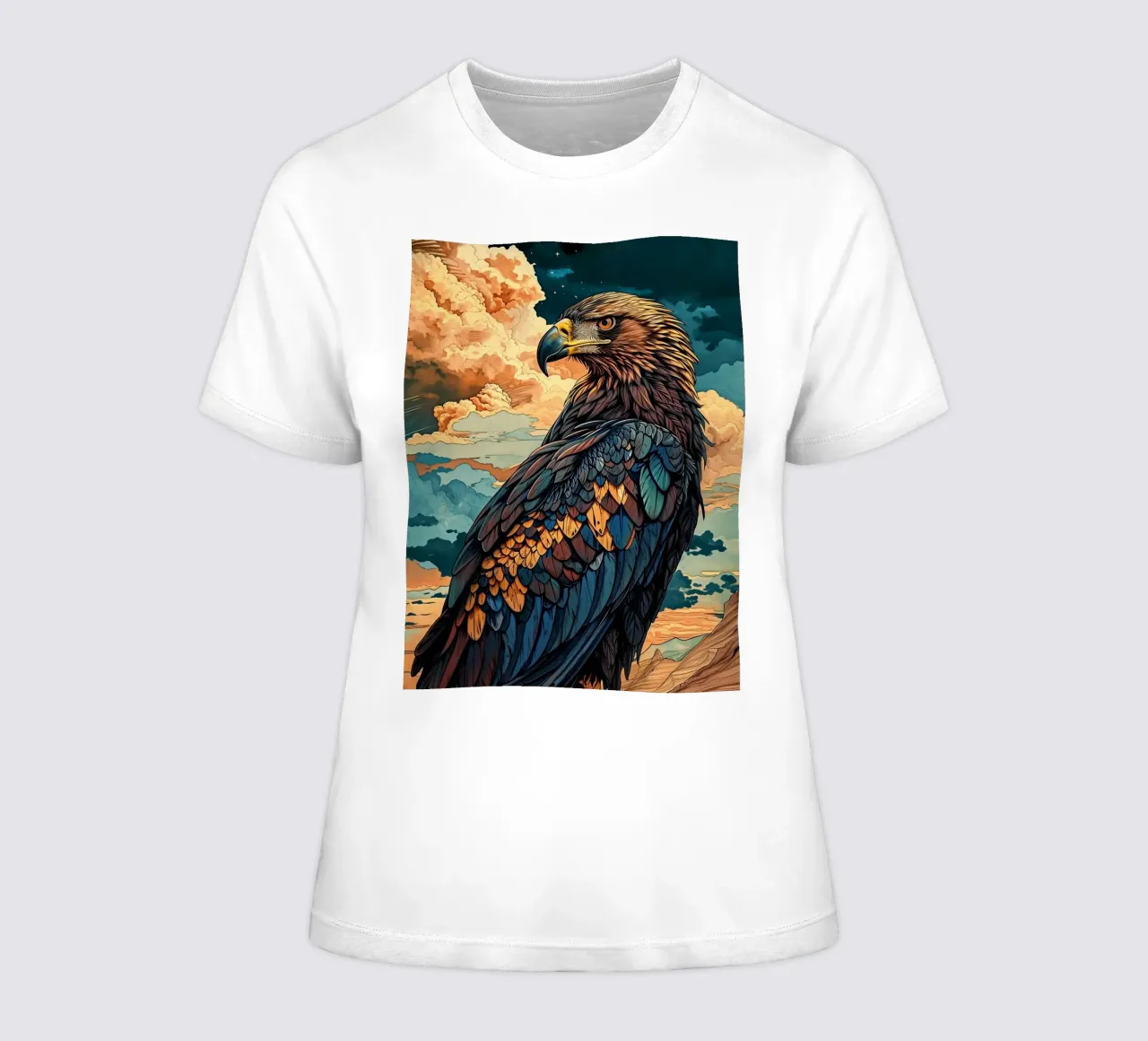 Eagle Modern 3 women's fitted t-shirt by Mateo