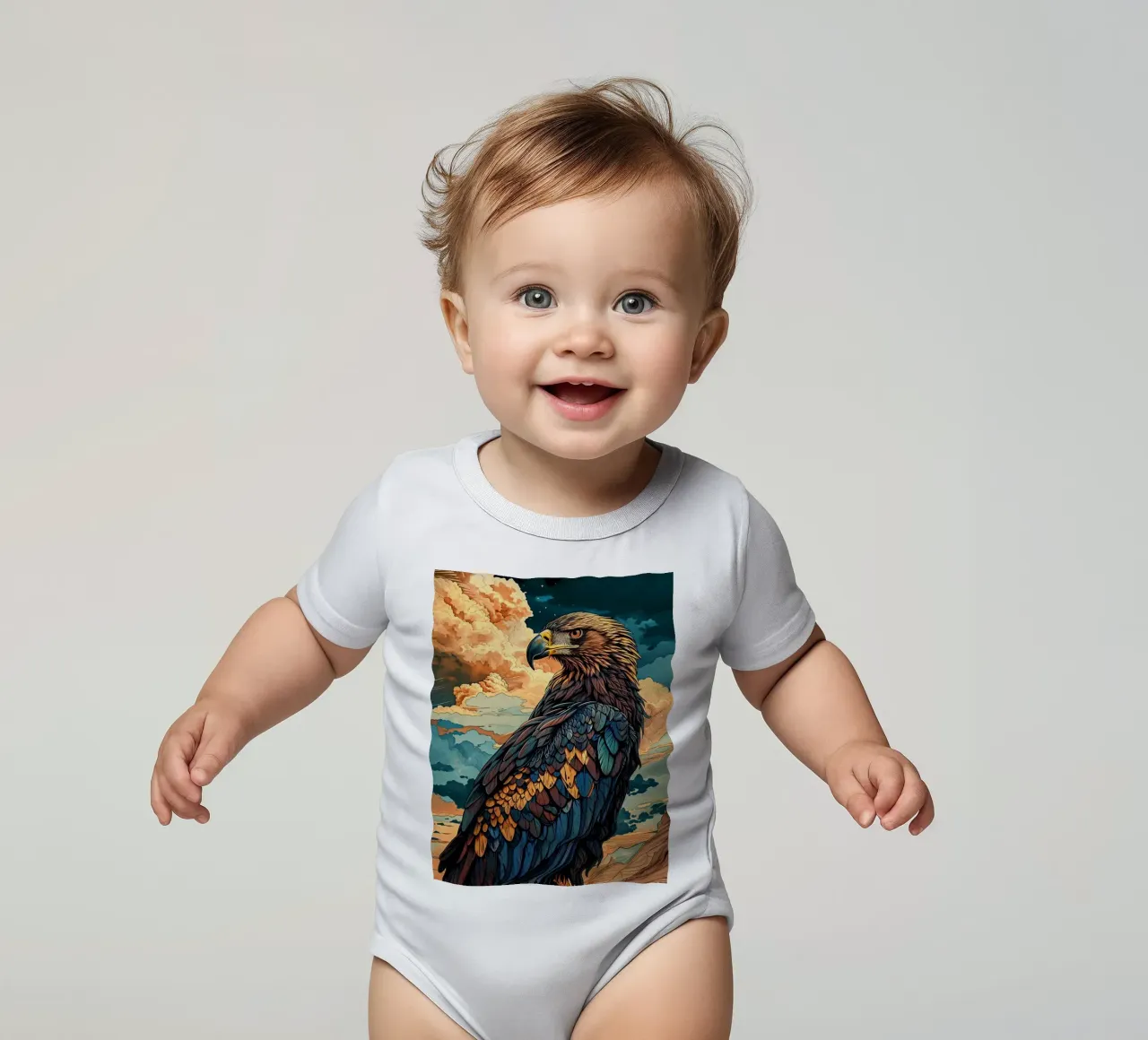 Eagle Modern 3 body neonato maniche corte da Mateo