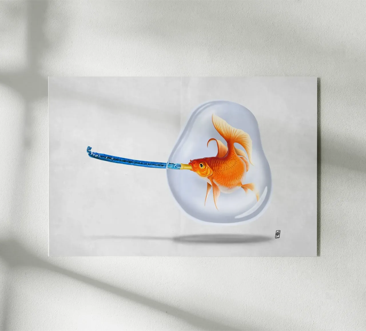 Popper (Wordless) plexiglass da Rob Art | Illustration