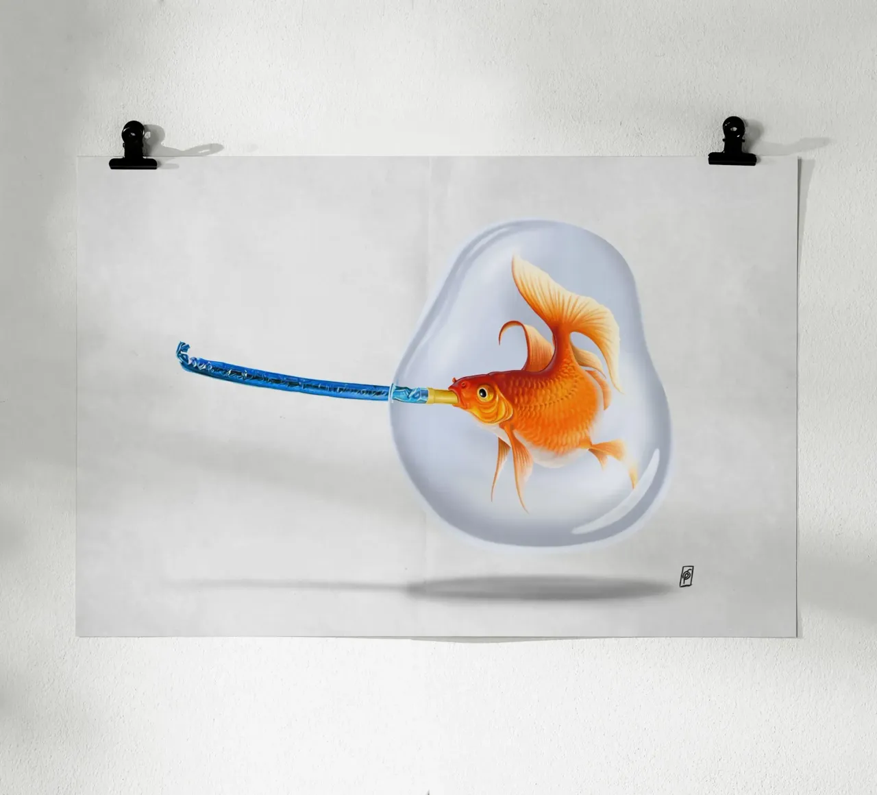 Popper (Wordless) carta hahnemühle da Rob Art | Illustration