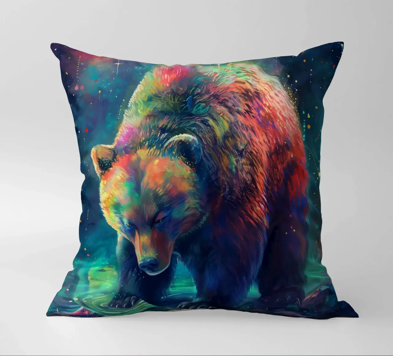Bear Colorful cuscino da Mateo