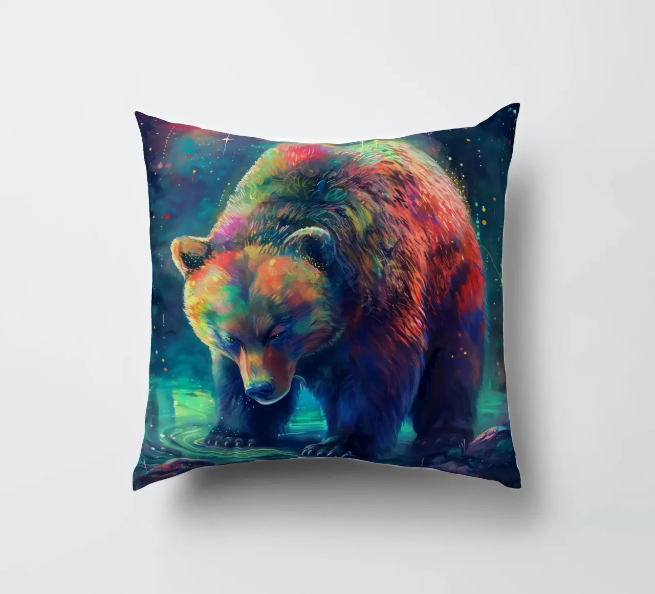 Bear Colorful cuscino da Mateo