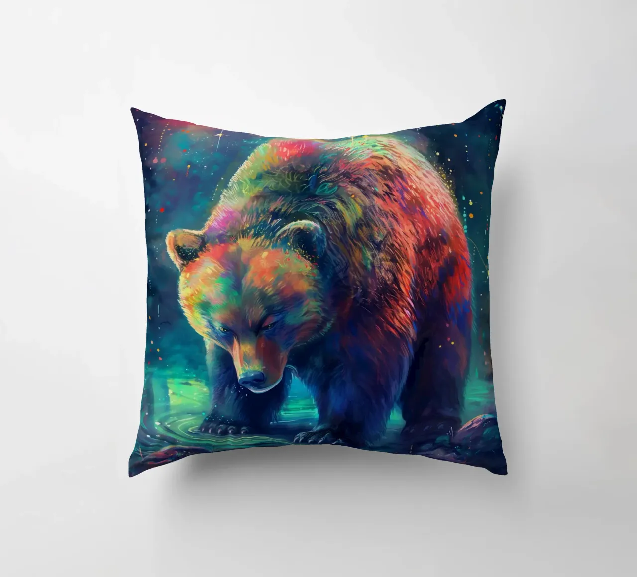 Bear Colorful cuscino da Mateo
