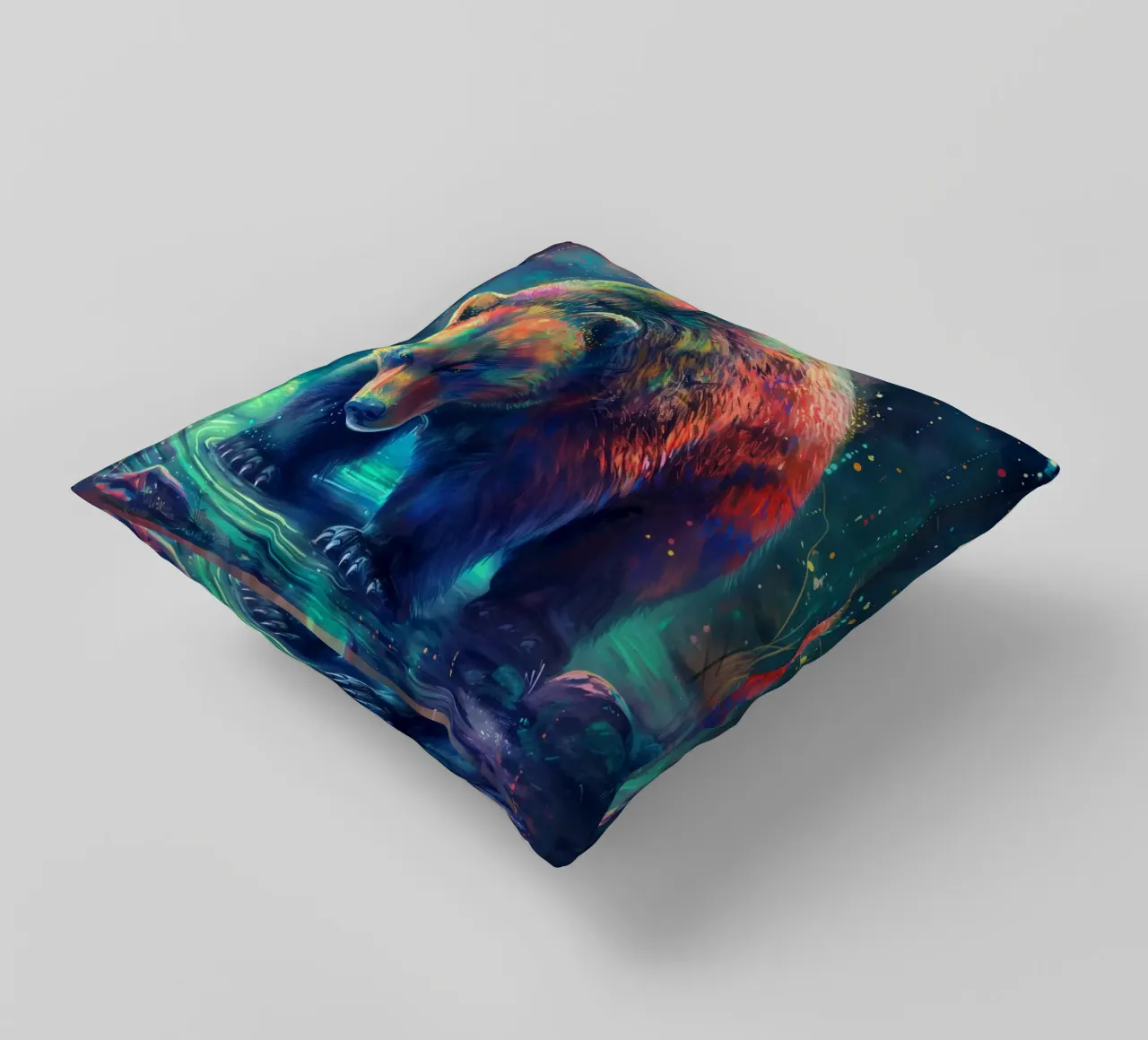 Bear Colorful cuscino da Mateo