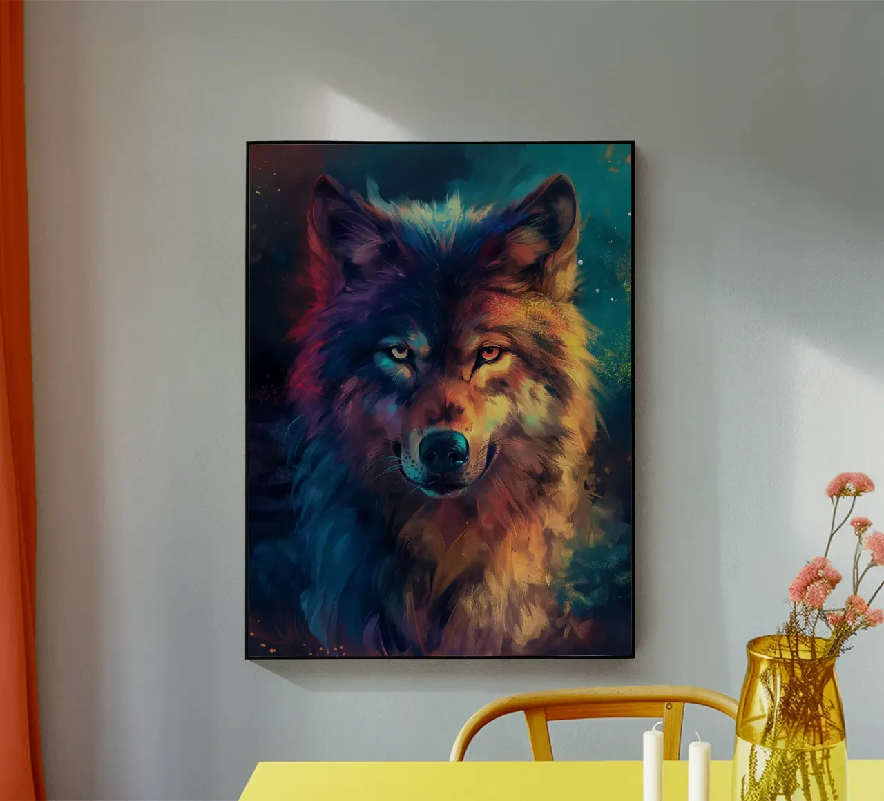 Wolf Colorful plexiglass da Mateo