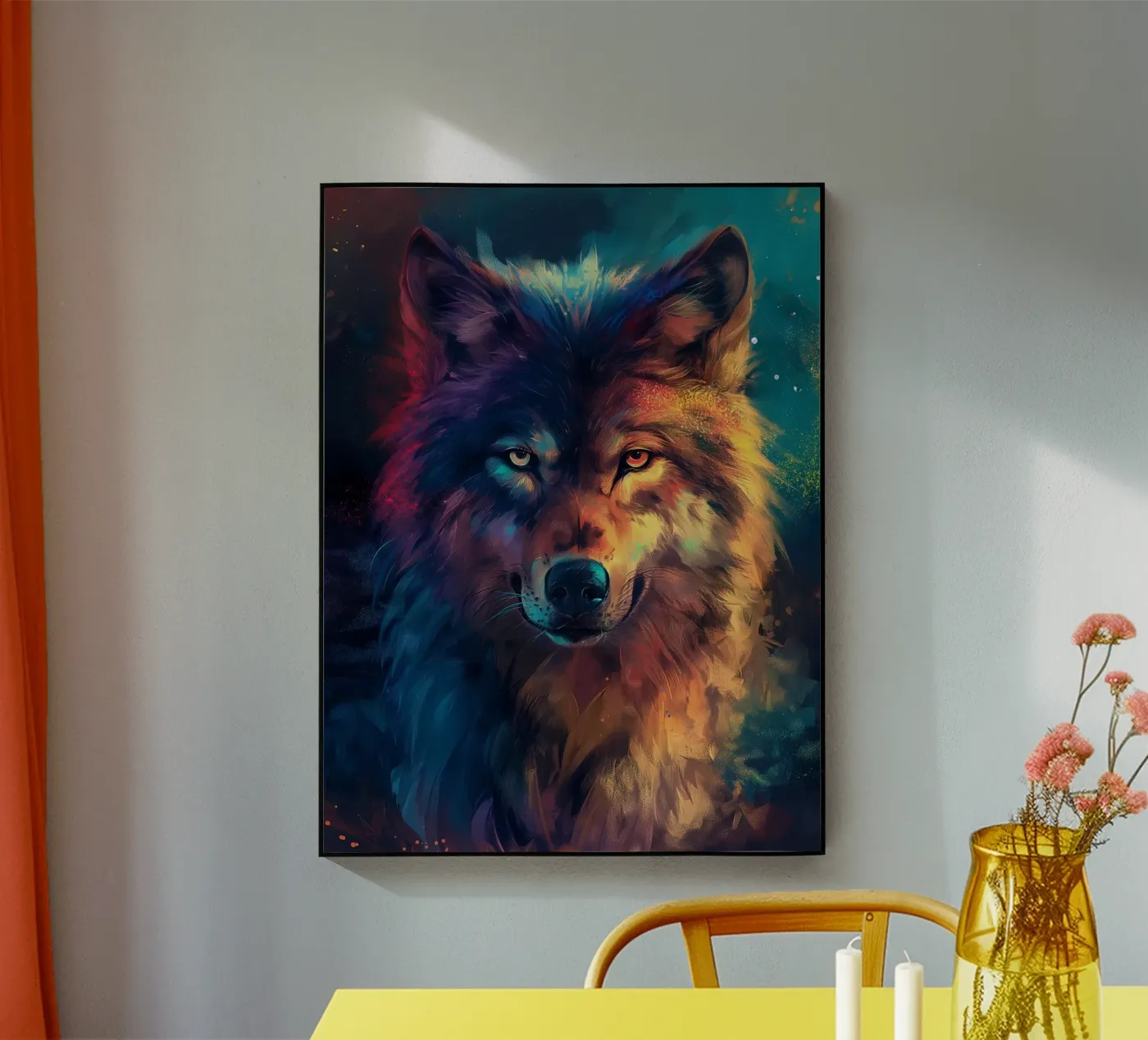 Wolf Colorful plexiglass da Mateo