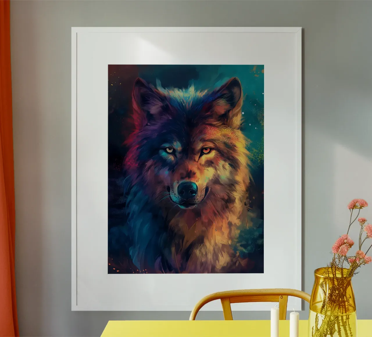 Wolf Colorful poster da Mateo