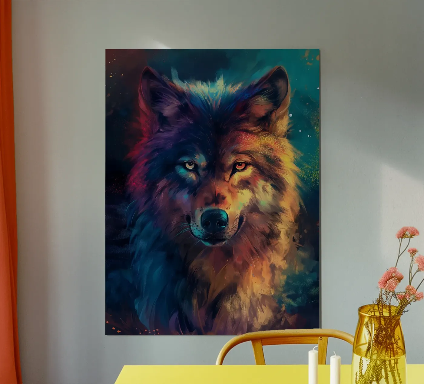 Wolf Colorful poster da Mateo