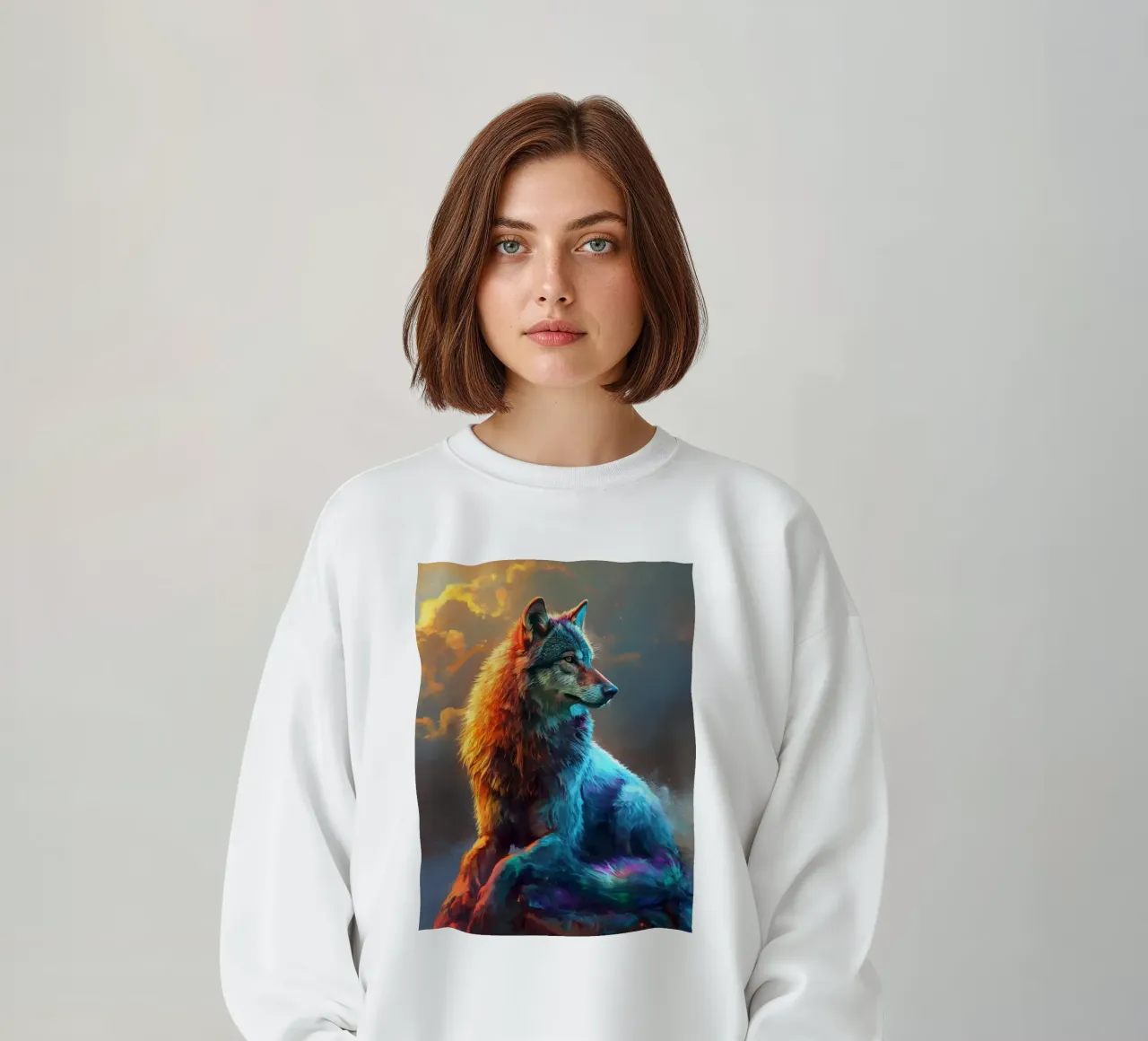 Wolf Modern 2 sweatshirt by Mateo