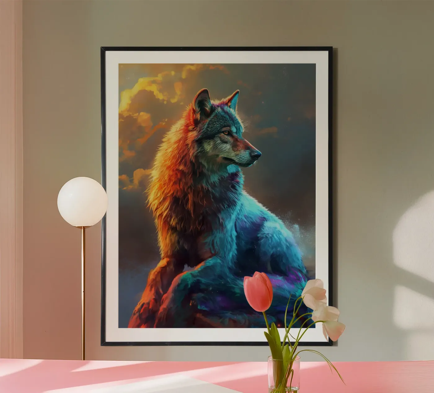 Wolf Modern 2 poster by Mateo