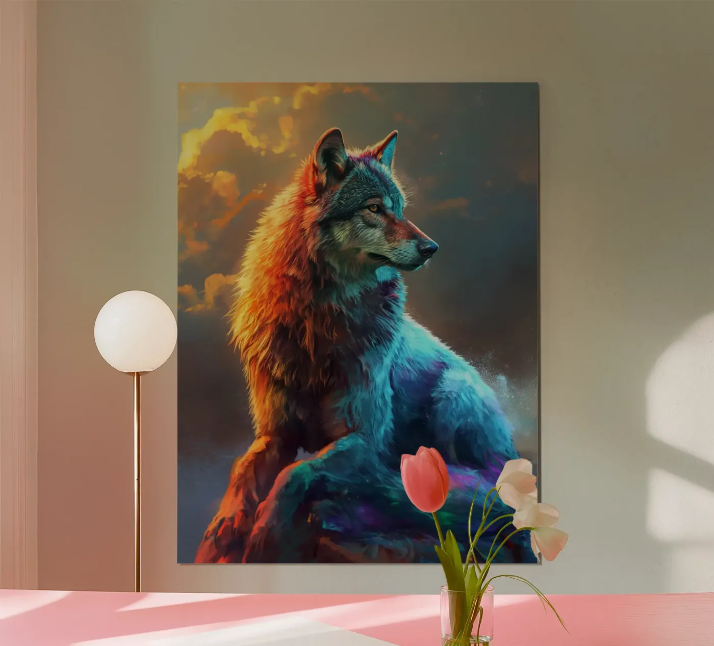 Wolf Modern 2 poster by Mateo