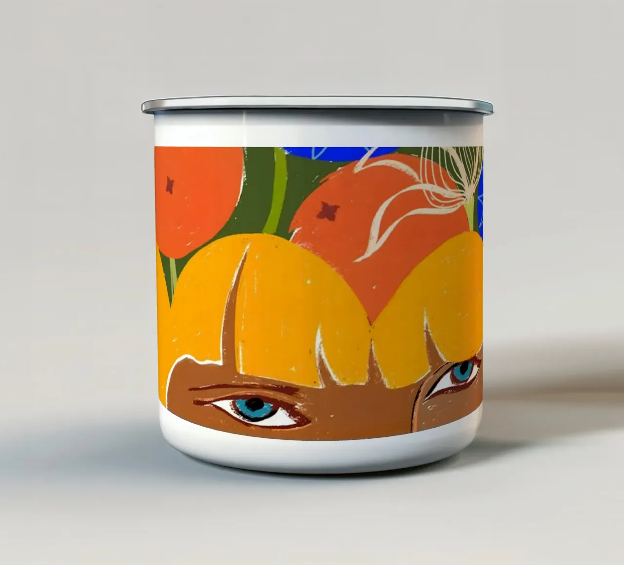 Abbondanza di Pensieri | Verde tazza in smalto da 83oranges