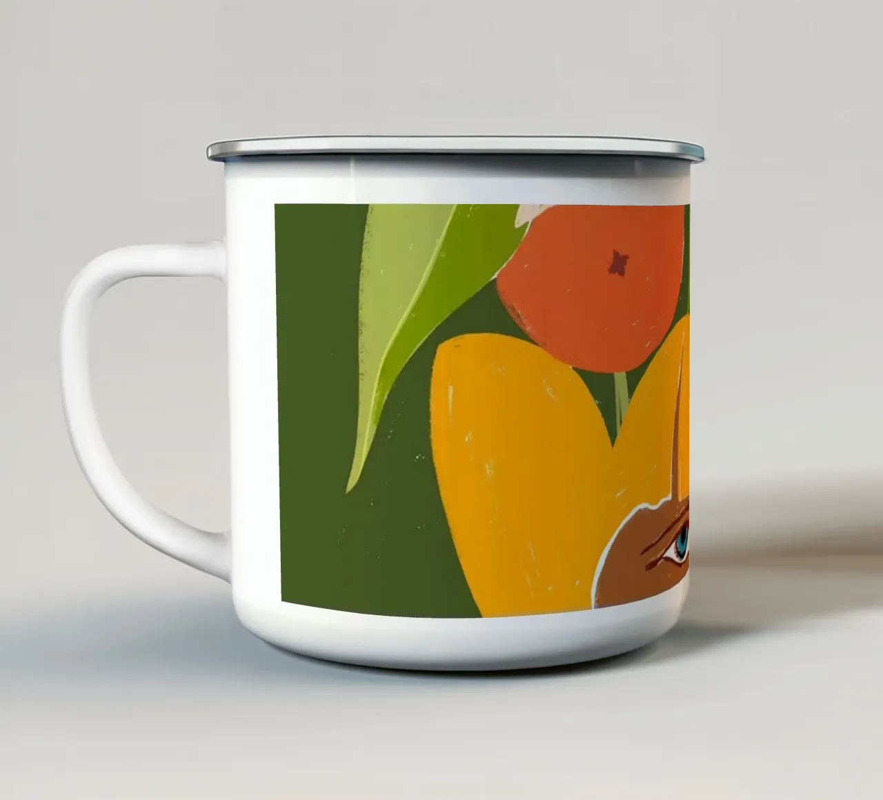 Abbondanza di Pensieri | Verde tazza in smalto da 83oranges
