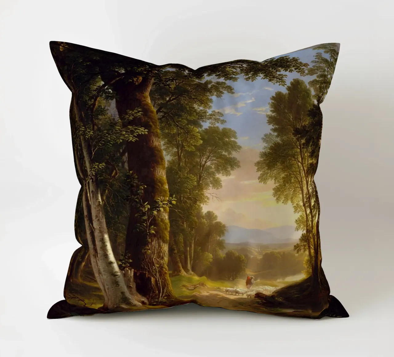 Asher Brown Durand - I faggi cuscino da Timeless Artworks
