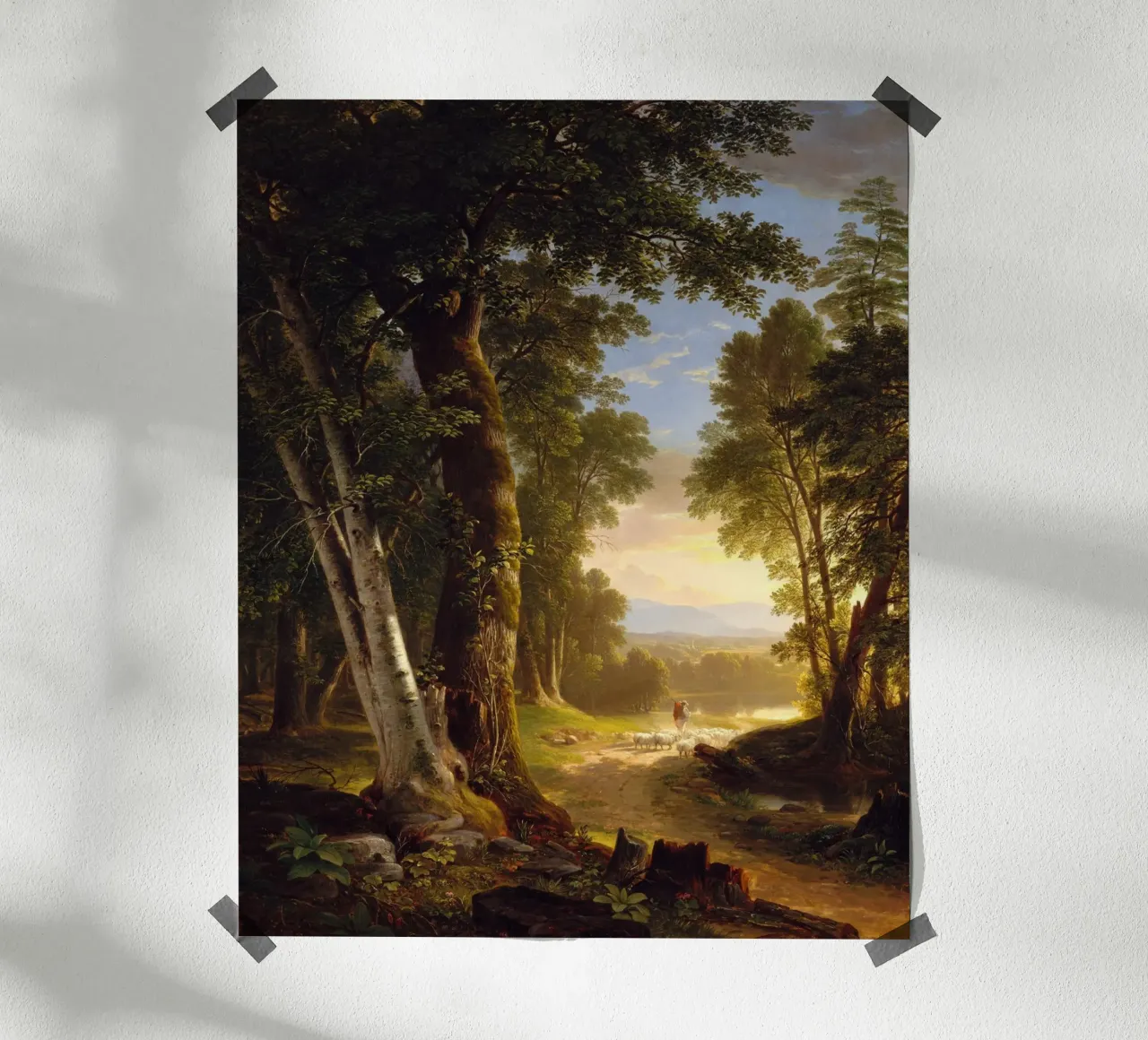 Asher Brown Durand - I faggi carta hahnemühle da Timeless Artworks