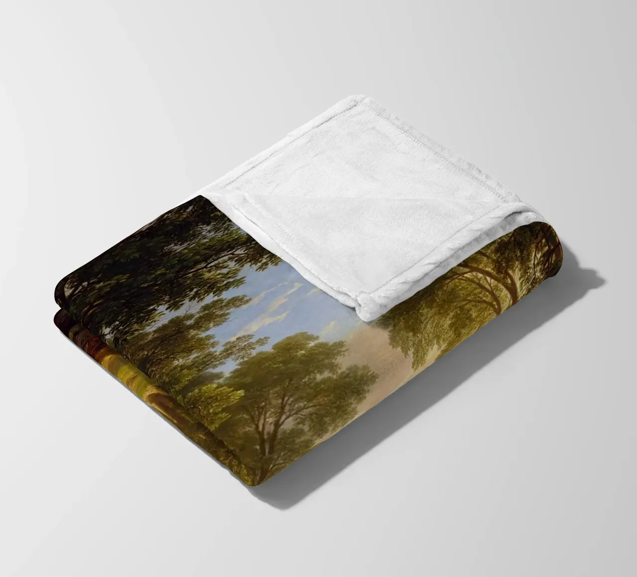 Asher Brown Durand - I faggi coperta in pile da Timeless Artworks